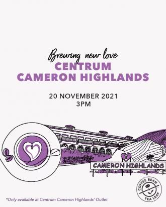 Coffee Bean Centrum Cameron Highlands Opening Promotion (20 Nov 2021 - 30 Nov 2021)