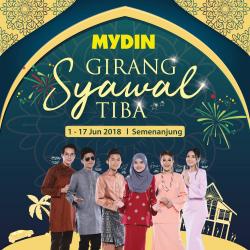 MYDIN Girang Syawal Tiba 2018 Promotion at Peninsular Malaysia (1 June 2018 - 17 June 2018)