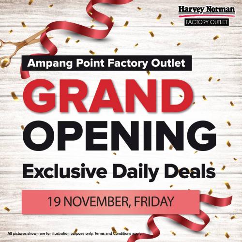 Harvey Norman Factory Outlet Ampang Point Opening Promotion Daily Deals (19 November 2021)