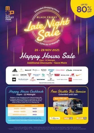Mitsui Outlet Park Black Friday Late Night Sale Up To 80% OFF (26 November 2021 - 28 November 2021)