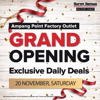Harvey Norman Factory Outlet Ampang Point Opening Promotion Daily Deals (20 November 2021)