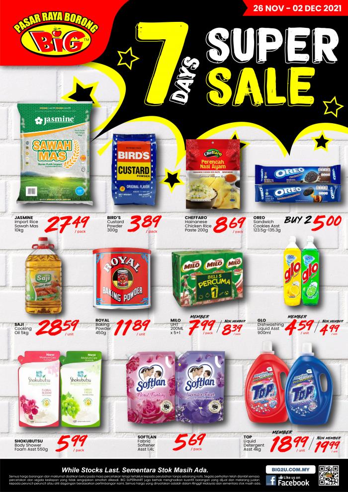 Pasaraya BiG 7 Days Super Sale (26 November 2021 - 2 December 2021)