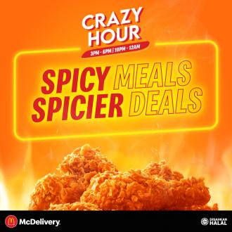 McDonald's McDelivery Crazy Hour Spicy Meals Promotion