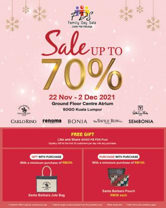 Bonia Family Day Sale Up To 70% OFF at SOGO Kuala Lumpur (22 November 2021 - 2 December 2021)