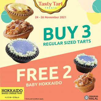 Hokkaido Baked Cheese Tart Buy 3 FREE 2  Promotion (24 November 2021 - 26 November 2021)