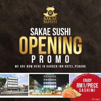 Sakae Sushi Garden Inn Hotel Penang Opening Promotion (valid until 30 November 2021)