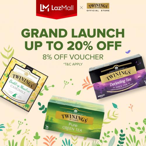 Twinings Lazada Grand Launch Sale Up To 20% OFF