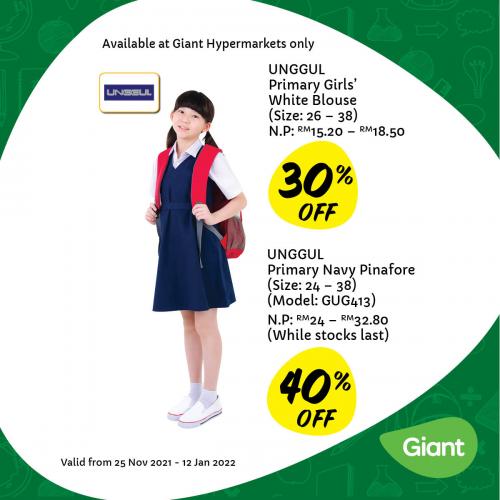 Giant Back To School Promotion (25 November 2021 - 12 January 2022)