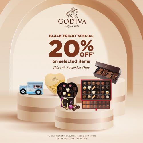 Godiva Black Friday Sale 20% OFF (26 November 2021)