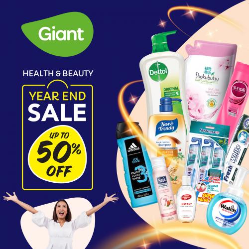 Giant Health & Beauty Year End Sale Up To 50% OFF (25 November 2021 - 29 December 2021)