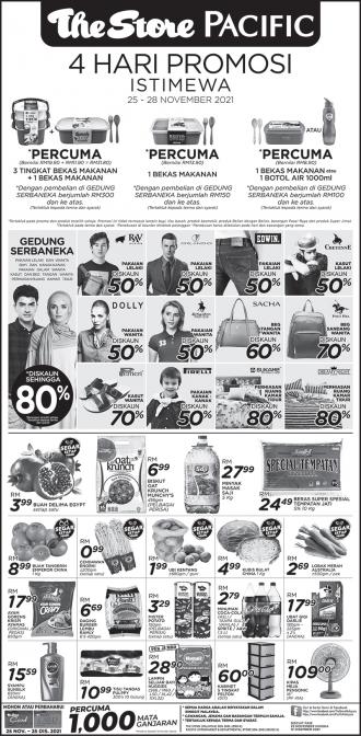 The Store and Pacific Hypermarket Weekend Promotion (25 November 2021 - 28 November 2021)