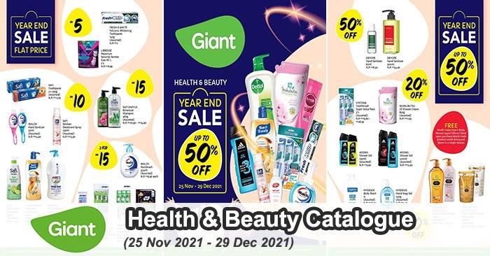 Giant Health & Beauty Year End Sale Catalogue (25 Nov 2021 - 29 Dec 2021)