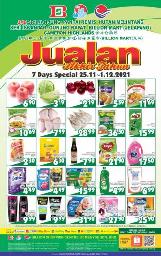 BILLION Perak Region Year End Sale Promotion (25 Nov 2021 - 1 Dec 2021)