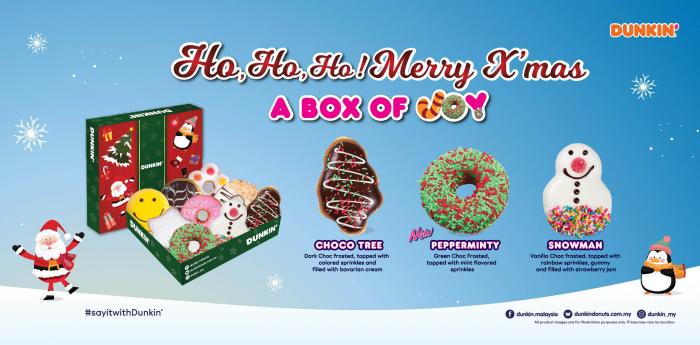 Dunkin' Donuts Christmas Donuts 2021