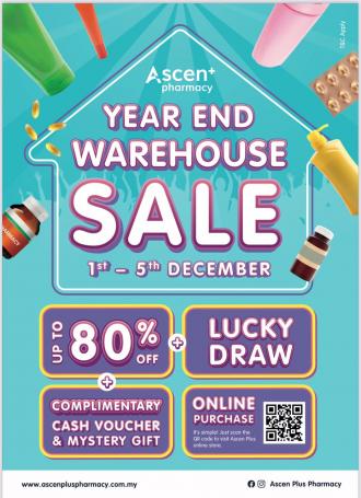 Ascen+ Year End Warehouse Sale Up To 80% OFF (1 December 2021 - 5 December 2021)