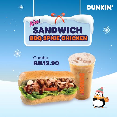 Dunkin' Donuts Christmas BBQ Spice Chicken Combo Promotion