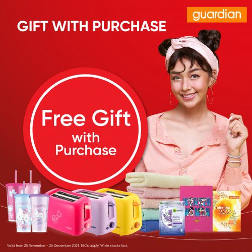Guardian FREE Gift Promotion (25 November 2021 - 26 December 2021)