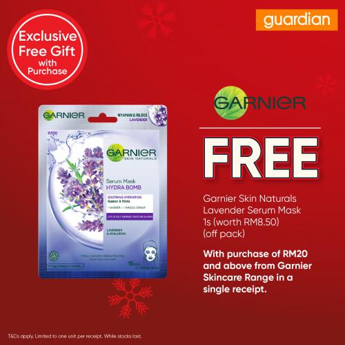 Guardian FREE Gift Promotion (25 November 2021 - 26 December 2021)