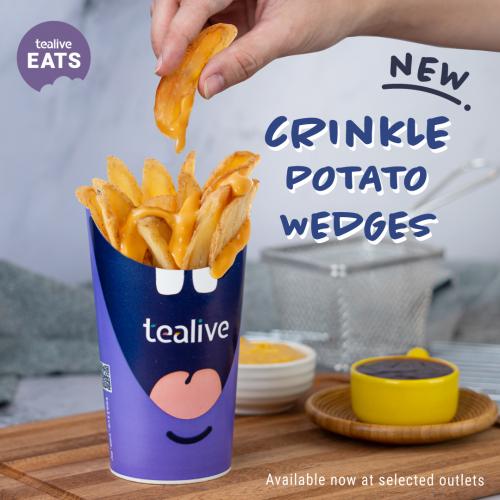 Tealive Eats Crinkle Potato Wedges