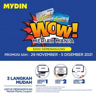 MYDIN Meriah Mania Coupons Promotion (29 November 2021 - 5 December 2021)