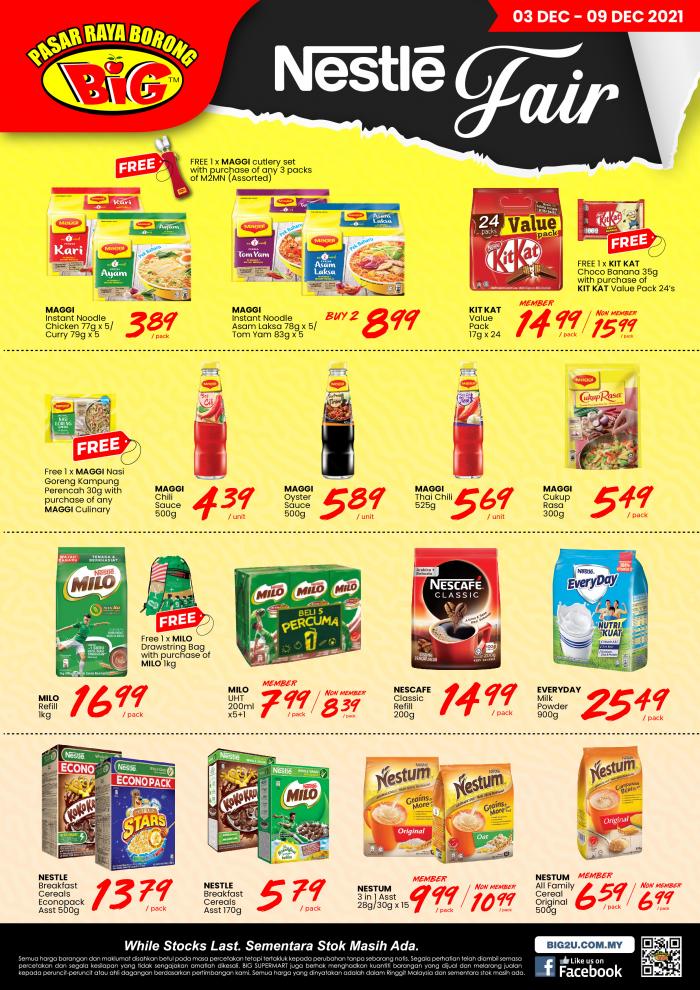 Pasaraya BiG Nestle Fair Promotion (3 December 2021 - 9 December 2021)