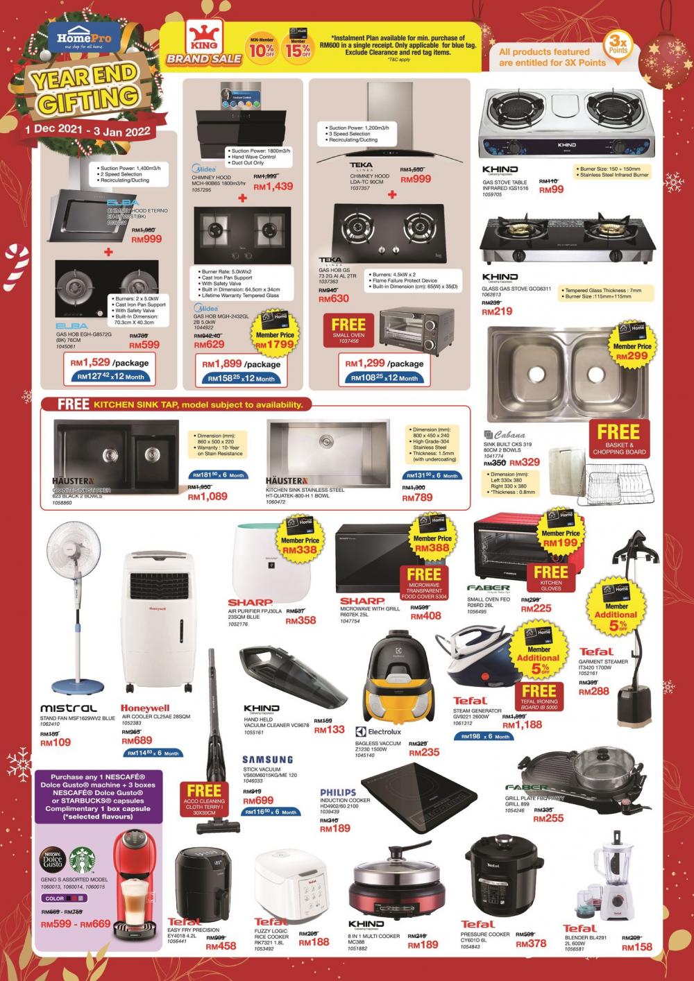 HomePro Year-End Gifting Promotion Catalogue (1 December 2021 - 3 January 2022)