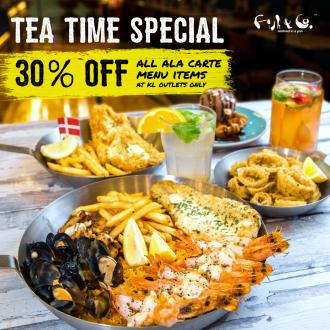 Fish & Co. Tea Time 30% OFF Promotion