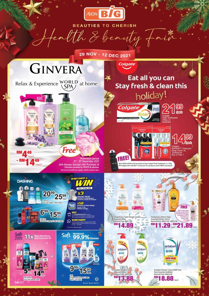 AEON BiG Health & Beauty Fair Promotion Catalogue (29 November 2021 - 12 December 2021)