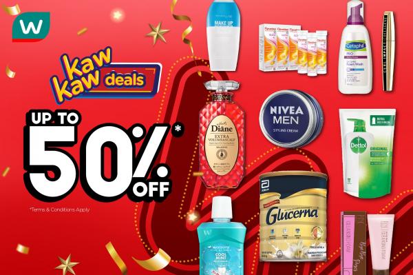 Watsons Kaw Kaw Deals Sale Up To 50% OFF (2 December 2021 - 6 December 2021)