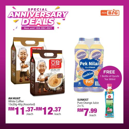 AEON BiG Anniversary Deals Promotion (2 December 2021 - 12 December 2021)