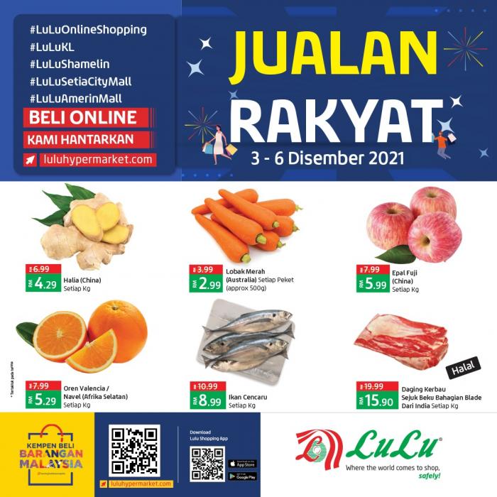 LuLu Jualan Rakyat Promotion (3 December 2021 - 6 December 2021)