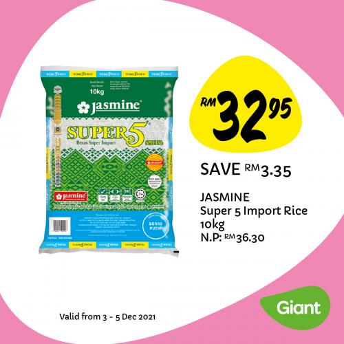 Jasmine Super 5 Import Rice 10kg @ RM32.95