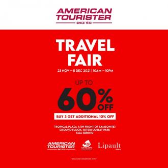 American Tourister Travel Fair Sale Up To 60% OFF at Mitsui Outlet Park (23 November 2021 - 5 December 2021)