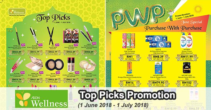 AEON Wellness Top Picks Promotion (1 June 2018 - 1 July 2018)