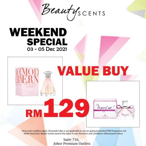 Beauty Scents Weekend Sale at Johor Premium Outlets (3 December 2021 - 5 December 2021)