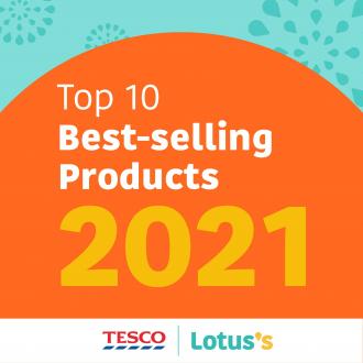 Tesco / Lotus's Top 10 Best-Selling Products 2021 Promotion (4 December 2021 - 15 December 2021)