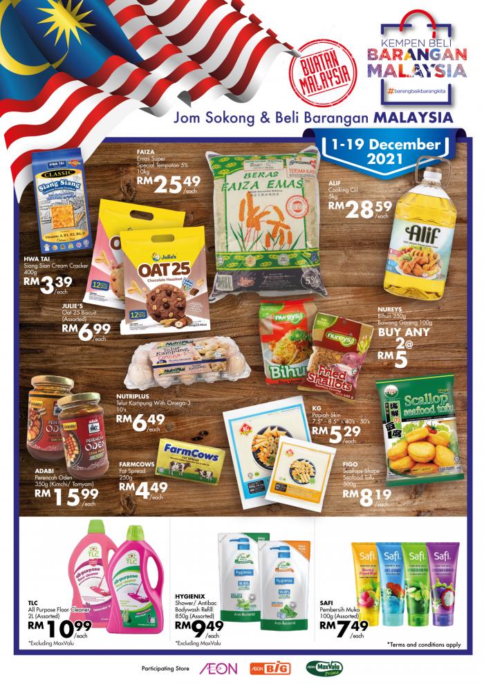 AEON Buy Malaysia Products Promotion Catalogue (1 December 2021 - 19 December 2021)