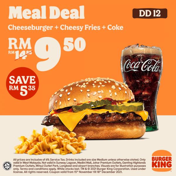 Burger King Meal Deal Promotion (15 November 2021 - 18 December 2021)