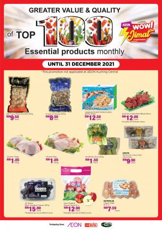 AEON Top 100 Essential Products Promotion (valid until 31 December 2021)