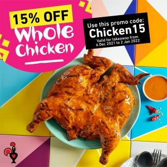 Nando's Takeaway 15% OFF Whole Chicken Promotion (6 December 2021 - 2 January 2022)