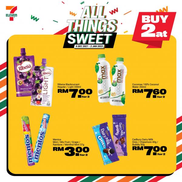 7 Eleven All Things Sweet Promotion (6 December 2021 - 2 January 2022)