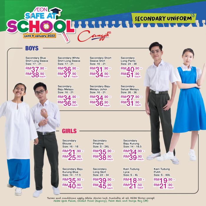 AEON Back To School Promotion (valid until 9 January 2022)
