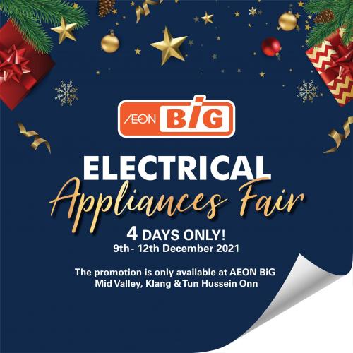 AEON BiG Electrical Appliances Fair Promotion (9 December 2021 - 12 December 2021)