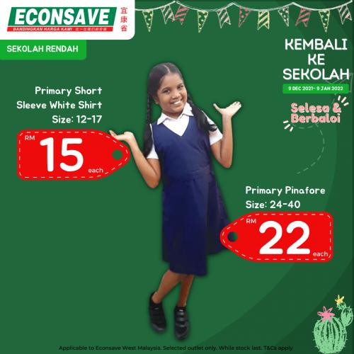 Econsave Back To School Promotion (9 December 2021 - 9 January 2022)