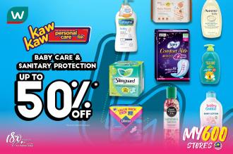 Watsons Baby Care & Sanitary Protection Sale Up To 50% OFF (9 December 2021 - 13 December 2021)