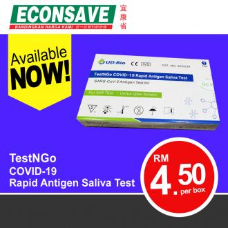 Econsave TestNGo Rapid Antigen Test @ RM4.50 Promotion