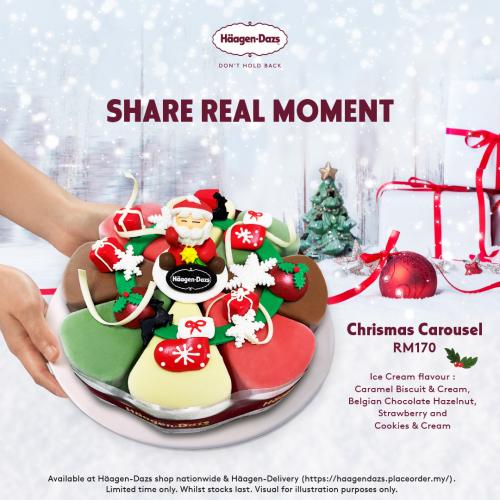 Haagen-Dazs Christmas Carousel Cake