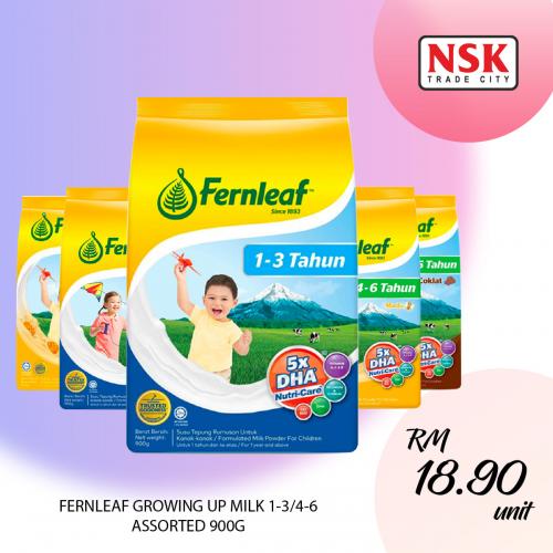 Fernleaf Growing Up Milk 1-3 / 4-6 900g @ RM18.90