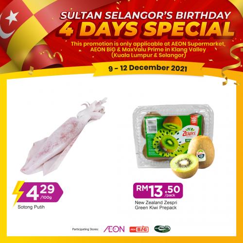 AEON Sultan Selangor's Birthday Promotion (9 December 2021 - 12 December 2021)