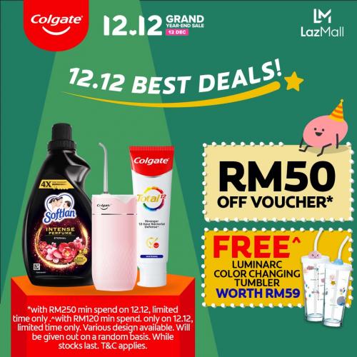 Colgate Lazada 12.12 Sale RM50 OFF Voucher (12 December 2021)